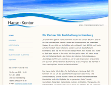 Tablet Screenshot of hanse-kontor-hh.de
